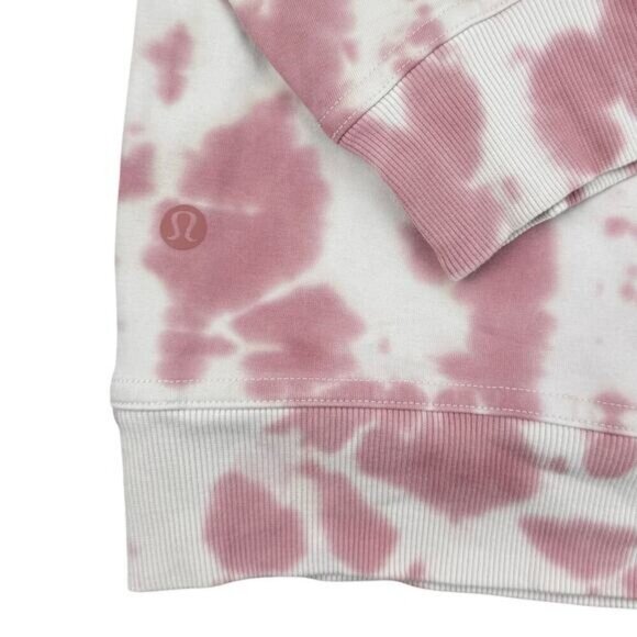 Lululemon All Yours Hoodie Tie Dye Fleece In Marmoleado Tie Dye Brier Rose 4 - Picture 7 of 7